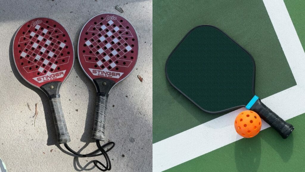 Paddleball vs Pickleball rackets