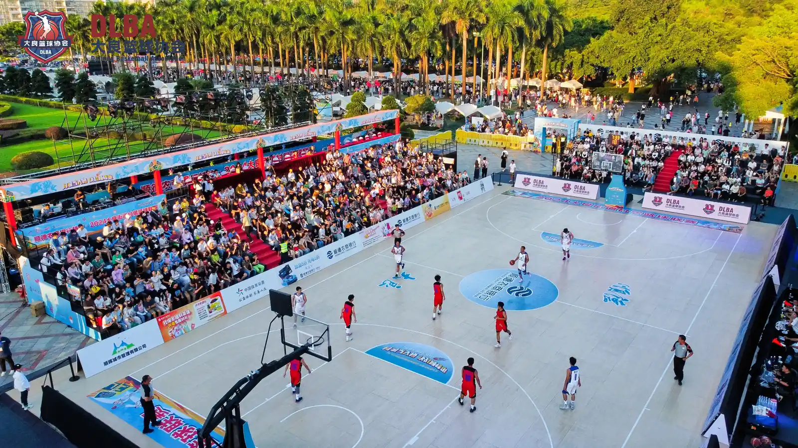 Outdoor Shunde Village BA basketball event court